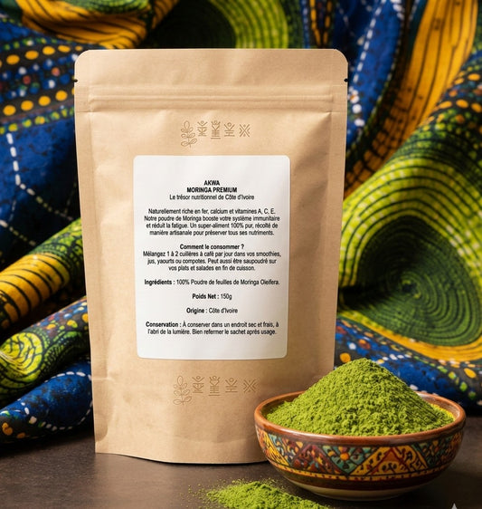 Poudre de Moringa Premium - Côte d'Ivoire (150g)